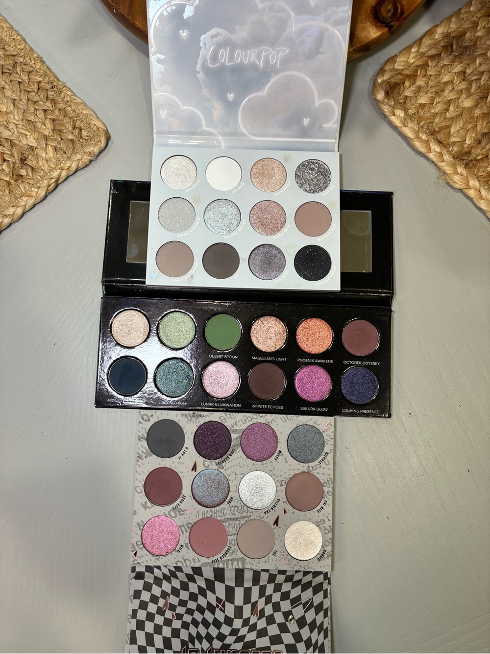 ColourPop Troublemaker and cloud nine Sydney Grace Temptalia eyeshadows